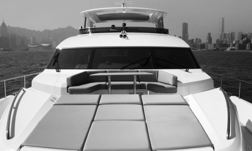 Sea trials of Princess yachts in Hong Kong