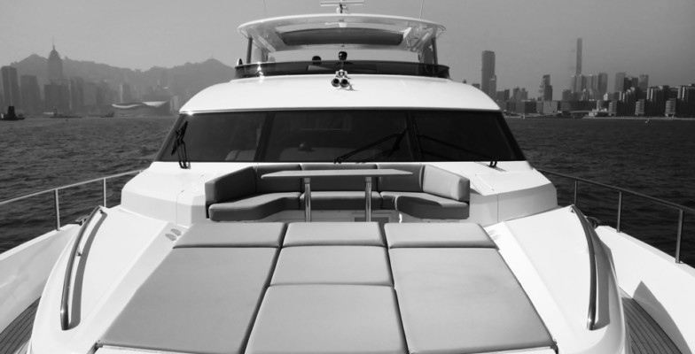 Sea trials of Princess yachts in Hong Kong