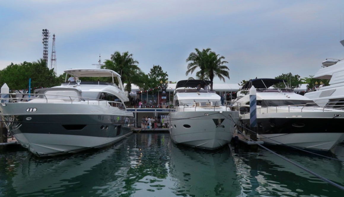 Working with Princess brand at Singapore Yacht Show 2014