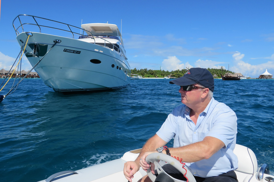 Luxurious Princess 78 Motor Yacht at the Maldives