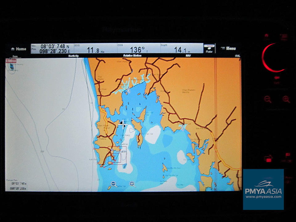 Passage planning during the boat navigation training