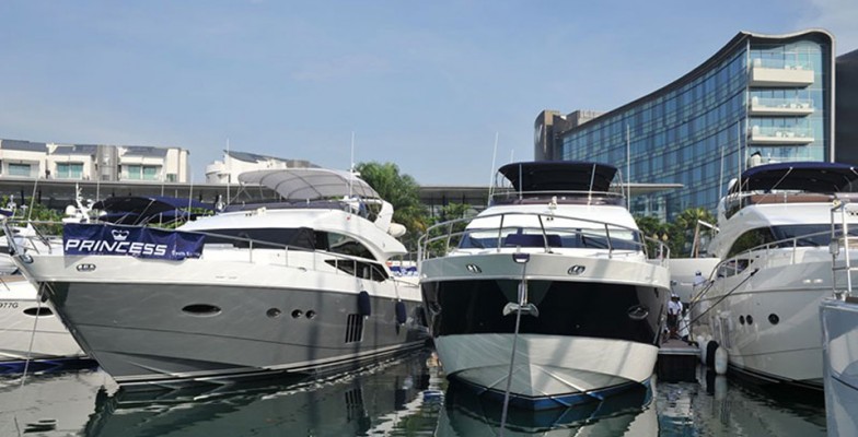 Working at Singapore Yacht Show 2013