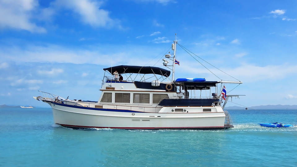 Grand Banks 49 for charter in Phuket